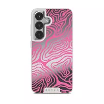 Pink Shores - Samsung Galaxy S25 Plus Case, Elite Mirror Light (Magnetic) / Silver