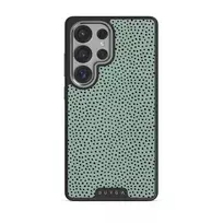 Mint Gelato - Dots Samsung Galaxy S25 Ultra Case, Elite Dark (Magnetic) / Silver