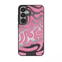 Popsicle - Samsung Galaxy S25 Plus Case, Elite Mirror Dark (Magnetic) / Silver