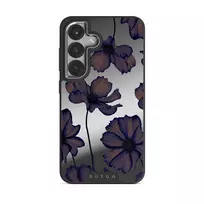Velvet Night - Samsung Galaxy S25 Plus Case, Elite Mirror Dark (Magnetic) / Silver