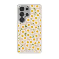 Pure Bliss - Daisy Samsung Galaxy S25 Ultra Case, Elite Light (Magnetic) / Silver