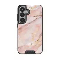 Morning Sunshine - Pastel Marble Samsung Galaxy S25 Plus Case, Elite Dark (Magnetic) / Silver