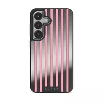Strawberry Jam - Samsung Galaxy S25 Plus Case, Elite Mirror Dark (Magnetic) / Silver