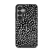 Night Sky - Dotted Samsung Galaxy S25 Plus Case, Elite Dark (Magnetic) / Silver