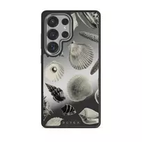 Shell Mosaic - Samsung Galaxy S25 Ultra Case, Elite Mirror Dark (Magnetic) / Silver