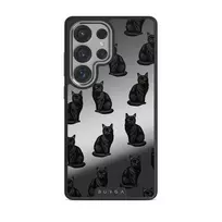Salem - Samsung Galaxy S25 Ultra Case, Elite Mirror Dark (Magnetic) / Silver