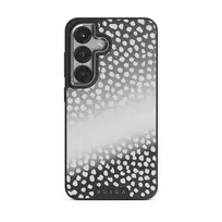 Night Sky - Dotted Samsung Galaxy S25 Plus Case, Elite Mirror Dark (Magnetic) / Silver