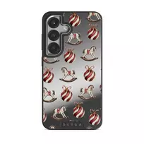 Rocking Around - Samsung Galaxy S25 Plus Case, Elite Mirror Dark (Magnetic) / Silver