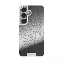 Wild Terrain - Minimalist Samsung Galaxy S25 Case, Elite Mirror Light (Magnetic) / Silver