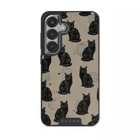 Salem - Samsung Galaxy S25 Plus Case, Elite Dark (Magnetic) / Silver