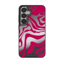 Siren - Samsung Galaxy S25 Plus Case, Elite Mirror Dark (Magnetic) / Silver