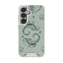 Scorpio - Samsung Galaxy S25 Case, Elite Light (Magnetic) / Silver / Turquoise