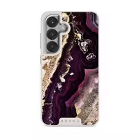 Purple Skies - Marble Samsung Galaxy S25 Plus Case, Elite Light (Magnetic) / Silver