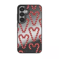 Candy Lane - Samsung Galaxy S25 Plus Case, Elite Mirror Dark (Magnetic) / Silver