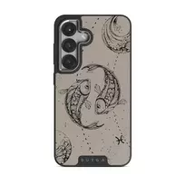 Pisces - Samsung Galaxy S25 Plus Case, Elite Dark (Magnetic) / Silver / Nude