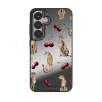Cougar - Samsung Galaxy S25 Case, Elite Mirror Dark (Magnetic) / Silver