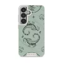 Scorpio - Samsung Galaxy S25 Plus Case, Elite Light (Magnetic) / Silver / Turquoise