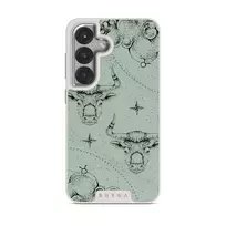 Taurus - Samsung Galaxy S25 Plus Case, Elite Light (Magnetic) / Silver / Turquoise