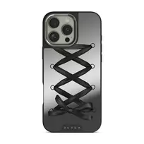 Forbidden - iPhone 16 Pro Case, Elite Mirror Dark (MagSafe) / Silver