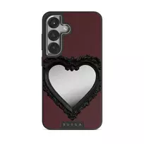 Temptation - Samsung Galaxy S25 Plus Case, Elite Mirror Dark (Magnetic) / Silver