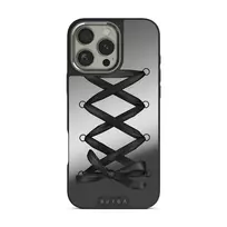 Forbidden - iPhone 16 Pro Max Case, Elite Mirror Dark (MagSafe) / Silver