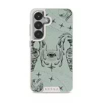 Aquarius - Samsung Galaxy S25 Case, Elite Light (Magnetic) / Silver / Turquoise
