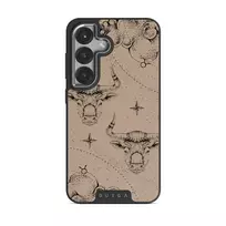 Taurus - Samsung Galaxy S25 Plus Case, Elite Dark (Magnetic) / Silver / Beige