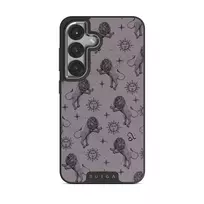 Leo - Samsung Galaxy S25 Plus Case, Elite Dark (Magnetic) / Silver / Purple