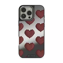 Loveholic - iPhone 16 Pro Case, Elite Mirror Dark (MagSafe) / Silver