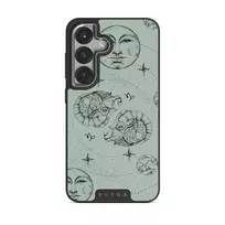 Capricorn - Samsung Galaxy S25 Plus Case, Elite Dark (Magnetic) / Silver / Turquoise
