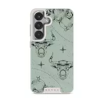Taurus - Samsung Galaxy S25 Case, Elite Light (Magnetic) / Silver / Turquoise