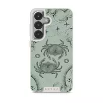 Cancer - Samsung Galaxy S25 Plus Case, Elite Light (Magnetic) / Silver / Turquoise
