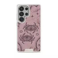Cancer - Samsung Galaxy S25 Ultra Case, Elite Light (Magnetic) / Silver / Pink