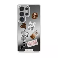 Oat Milk Please - Samsung Galaxy S25 Ultra Case, Elite Mirror Light (Magnetic) / Silver