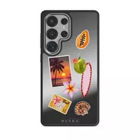 Sun Chaser - Samsung Galaxy S25 Ultra Case, Elite Mirror Dark (Magnetic) / Silver