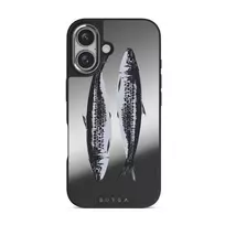 Sardinhas - iPhone 16 Case, Elite Mirror Dark (MagSafe) / Silver