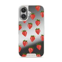 Strawberry Girl - iPhone 16 Case, Elite Mirror Light (MagSafe) / Silver