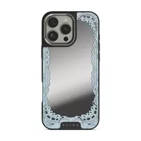 Looking Glass - iPhone 16 Pro Case, Elite Mirror Dark (MagSafe) / Silver