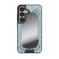 Looking Glass - Samsung Galaxy S25 Plus Case, Elite Mirror Dark (Magnetic) / Silver