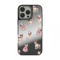 Monsieur - iPhone 16 Pro Max Case, Elite Mirror Dark (MagSafe) / Silver