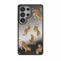 Pretty Kitty - Samsung Galaxy S25 Ultra Case, Elite Mirror Dark (Magnetic) / Silver