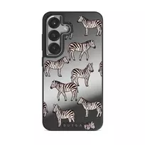 Wild Spirit - Samsung Galaxy S25 Plus Case, Elite Mirror Dark (Magnetic) / Silver