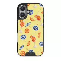 Beach Club - iPhone 16 Plus Case, Elite Dark (MagSafe) / Silver