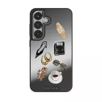 Boss Babe - Samsung Galaxy S25 Plus Case, Elite Mirror Dark (Magnetic) / Silver