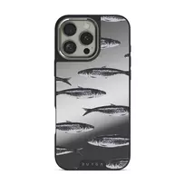 Del Mar - iPhone 16 Pro Max Case, Elite Mirror Dark (MagSafe) / Silver