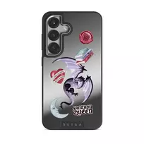 Plot Twister - Samsung Galaxy S25 Plus Case, Elite Mirror Dark (Magnetic) / Silver