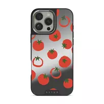 Salsa - iPhone 16 Pro Case, Elite Mirror Dark (MagSafe) / Silver