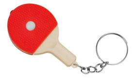 TIBHAR Red Raktų žiedas - mini stalo teniso raketė su LED lempute