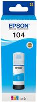 EPSON 104 EcoTank Ink Bottle, Cyan (C13T00P240)