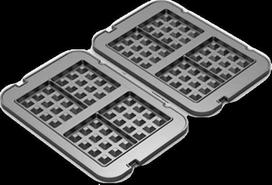 Vaflinės plokštelės griliui AENO AEG0001/AEG0005, 2 vnt., 290*234mm